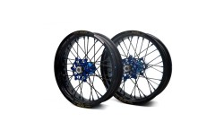 PAIRE DE ROUES SUPERMOTARD EXCEL G2 HUSABERG 125-650 TE FE FS