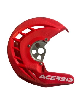 Protection de disque avant acerbis x-brake rouge